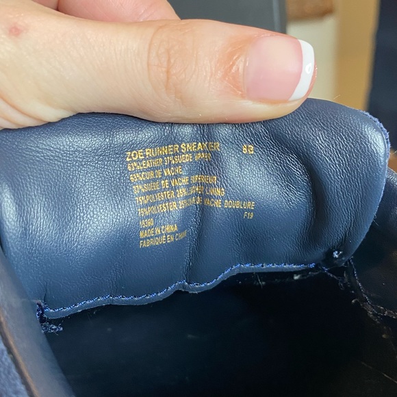 Club Monaco Zoe Running Shoes in Navy Blue women’s size 8 - Picture 6 of 7